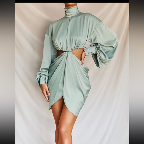 House Of CB London lleana Pistachio Dress - Picture 2 of 6